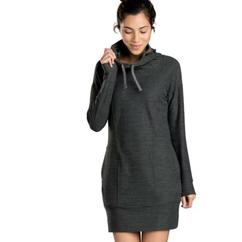 Toad & Co Intermosso hooded sweatshirt dress